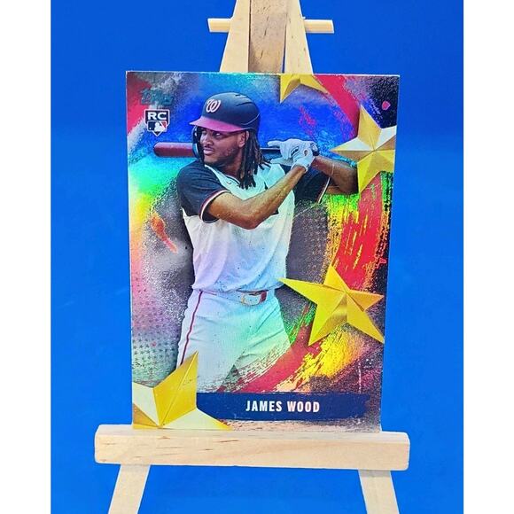 2025 Topps Series 1 - Stars of Mlb James Wood #SMLB-18 (RC) - Picture 4 of 7